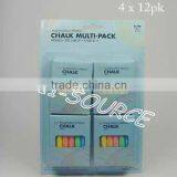 4 Packs Color Chalk