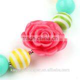 New Kids Necklace,Toddler BubbleGum Chunky Large Bead With Bracelet ,candy Color thumbnail-4