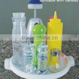 plastic turntable for kitchen and bathroom