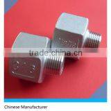 Stainless Steel Cast Pipe Fitting ,Reducer Adaptor, 3/4" NPT Female x 3/8"NPT Male thumbnail-1