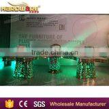 Golden Stainless Steel Frame Half Round Dining Table / Half Round Table thumbnail-5