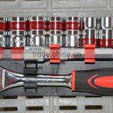Chrome Vanadium 12pcs Socket Set With Red Rim thumbnail-2