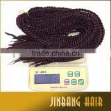 Hot Selling 100g 18inch High Quality Synthetic Crochet Senegalese Twist Kinky Braid Hair thumbnail-6