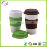 Eco-friendly Food Grade Silicon Coffee Cups With Lid
