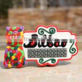 Custom TOURIST SOUVENIR Rubber Bilbao Spain FRIDGE MAGNET Colorful printed refrigerator magnets ---DH20723