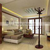 Living Rooms Western Furniture Standing Antique Wooden Coat Rack for Sale thumbnail-3