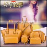 2015 new European backpack multifunctional with si sets of high-end fashion brand handbags bags wholesale