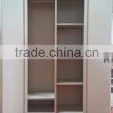 Modern Two Folding Door Metal Bedroom Storage Cloth Wardrobe