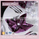 Linen Pro Purple White High End 5 Star Restaurant and Hotel Table Linen Table Cloth thumbnail-1