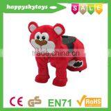 Speed Controllable Kids Electric Wooden Moving Horse Riding Toys thumbnail-5