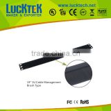 19inch 1U metal Mounted Cable Management Brushed for cabinet