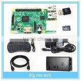 Raspberry Pi 2 Kit Mini Keyboard + HDMI-HDMI + Black Case + WIFI + Power Supply
