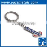 custom metal logo shape promotion keychain