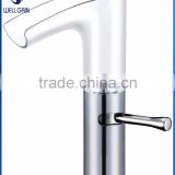 Lavatory basin faucet LED brass basin mixer wall mounted basin tap
