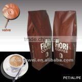 Gusset Plastic Aluminum Foil Coffee Pouch 32oz