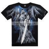 2016 Men's Cotton Short Sleeve T-shirt Fashion O-neck Casual Skull Wolf 3d Print T Shirt M-XXXL thumbnail-5