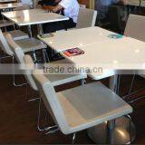 Factory price acrylic Solid Surface Dining Table , Artificial Stone Restaurant table, coffee table,KFC Table