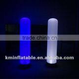 Blue White Inflatable LED Light Event Decorative Pillar