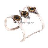 2016 New Gold Luxury Cuff Wide Full Rhinestone Women Fashion Alloy Metal Bangles thumbnail-4