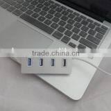 Multi 4 Port Aluminum Man Usb 2.0 Hub From China Suppliers With Blue LED Indicator Lights thumbnail-5