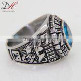 DAIHE 2016 new design fashion oem blue diamond ring