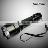 Shenzhen TrustFire C8 XR-E Q4 China Rechargerable Flashlight Led With Recharfeable Battery