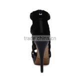 black shoes women high heels newest designs 2016 PL1694