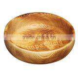 High Quality Natural Pine Carved Handicraft Eco Friendly Custom Wooden Bowl thumbnail-2