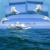 100% Cotton Reactive Printed 3D Effect Scenery Bedding Set Wholesale Luxury