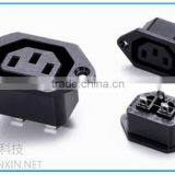 IEC C13 Female Socket Connector, Male and Female Industrial Plug and Socket
