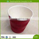 2016 New Design 10oz Disposable Ripple Paper Coffee Cups With Custom Printed for Hot Drink thumbnail-2