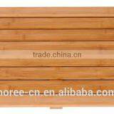 Rectangular Square Bamboo Floor Bath Mat for Bathroom