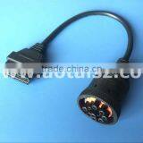 9pin J1939 to J1962 Cable 16pin OBD OBD2 Male Female thumbnail-2