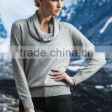 2014 New Fashion Women Knitting Pure Cashmere Big Round Neck Pullover thumbnail-6