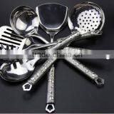 Modern Stainless Steel Kitchen Utensils Set/ Cook Hot Sell Stainless Love Handle Kitchen Ware 7pcs Kitchenware Set S01 thumbnail-4