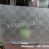 Acid Etching Bathroom Partition Glass thumbnail-2
