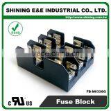 FB-M033SQ UL Approved 600V 30A Class M Panel Mounted 3 Way Fuse Box