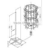 3 Tier Counter Top Greeting Card Display Stand With Sign Holder Hot thumbnail-2