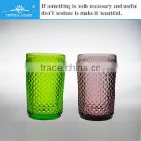 personalized home decoration drinking tumbler glass colored glass tumblers