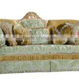 Fresh Green Color Flower Pattern Fabric Living Room Furniture Sofa Set thumbnail-1