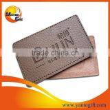 Custom Logo Embossed Black Leather Patch thumbnail-2