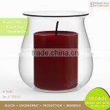 Cheap Factory Antique Glass Table Decor Candle Holder thumbnail-5