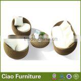 Round Sharp Outdoor Sofa Lounger Outdoor Furniture Garden thumbnail-5