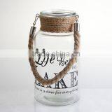 Glass Lantens With Handle thumbnail-2