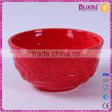Ceramic Red Glazed Wedding Gift Decorative Bowls thumbnail-3