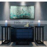 Framed Handmade Carve Pattens With Silver Leaf MDF Modern Glass Wall Art Decor thumbnail-3