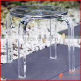 Lucite Furniture_clear Round Stool thumbnail-1