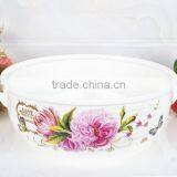 10" Round Ceramic Cookware With Glass Lid thumbnail-2