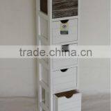 Wooden Shell Well Paulownia 3 Drawers Wooden Cabinet for Home Furniture thumbnail-6