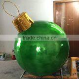 FRP Electroplate Green Christmas Ball thumbnail-1